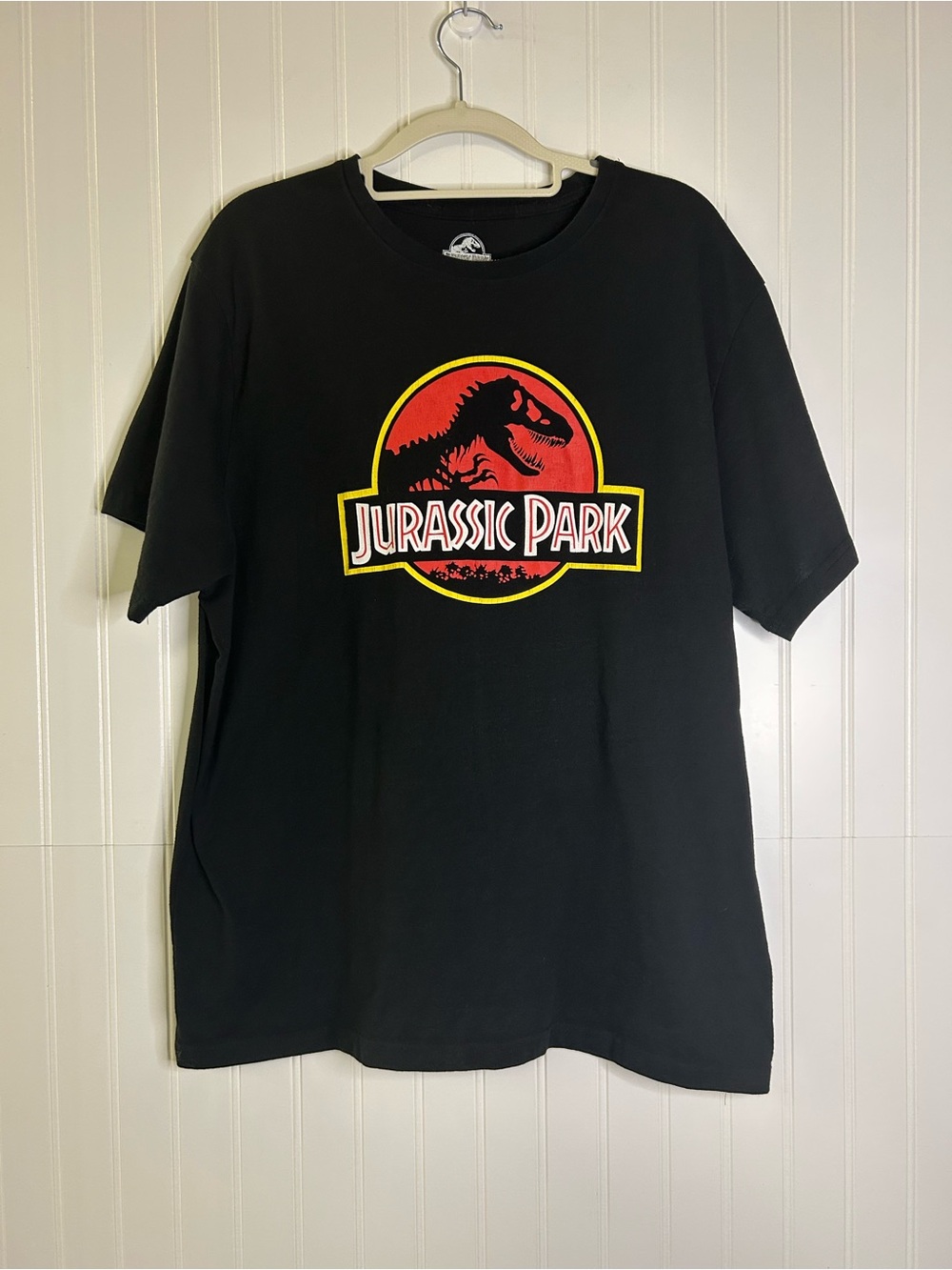 Jurassic Park Black Logo T-Shirt Size XL